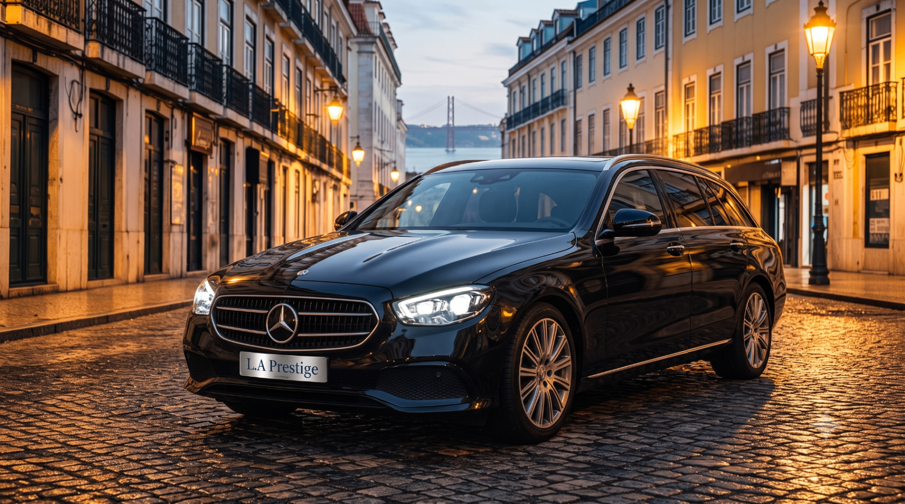 Mercedes de luxo nas ruas de Lisboa